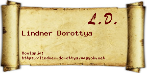Lindner Dorottya névjegykártya